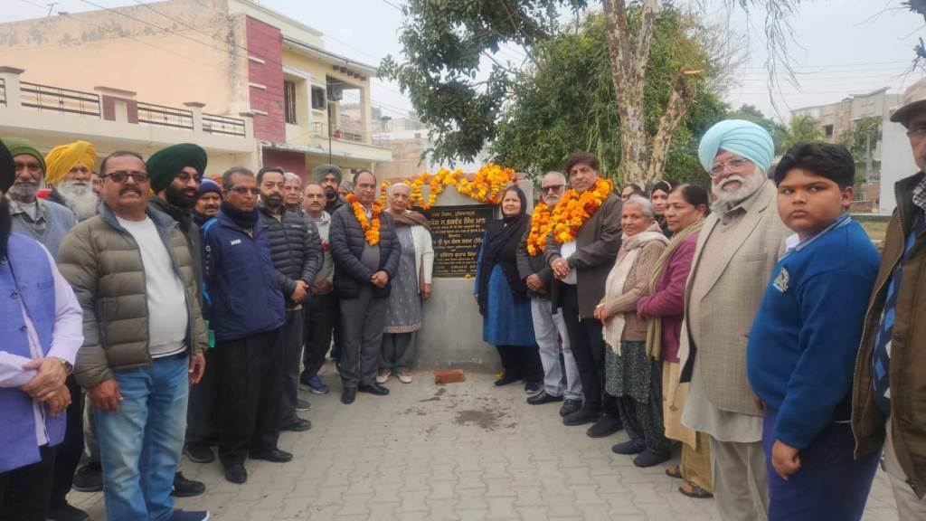 MLA Jimpa inaugurated the construction work of Chaudhary Bilasram Park in Ward No 8 at a cost of Rs 1480 lakh